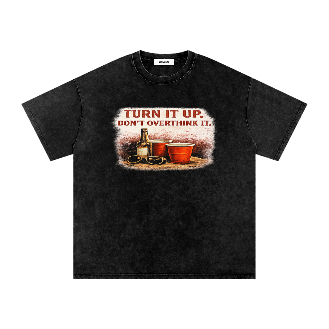 Turn it Up Vintage Tee - Stonewashed Oversized